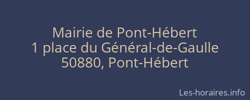Mairie de Pont-Hébert