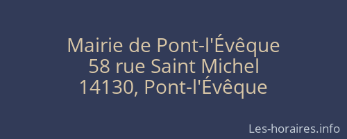 Mairie de Pont-l'Évêque