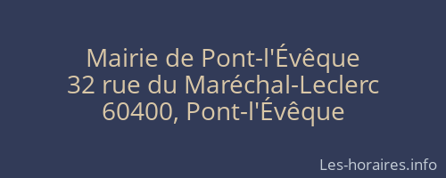 Mairie de Pont-l'Évêque