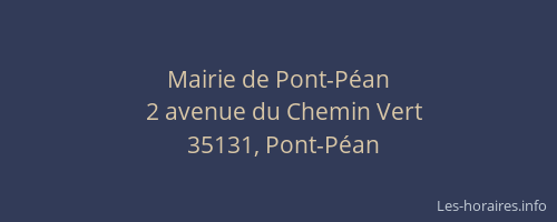Mairie de Pont-Péan