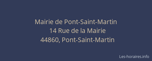 Mairie de Pont-Saint-Martin
