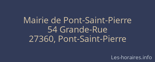 Mairie de Pont-Saint-Pierre