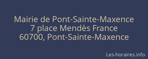 Mairie de Pont-Sainte-Maxence