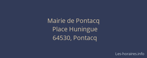 Mairie de Pontacq