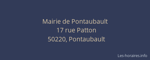 Mairie de Pontaubault