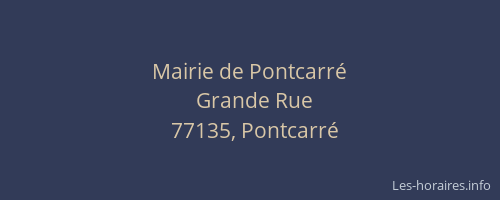 Mairie de Pontcarré