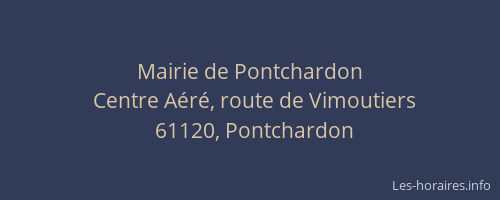 Mairie de Pontchardon