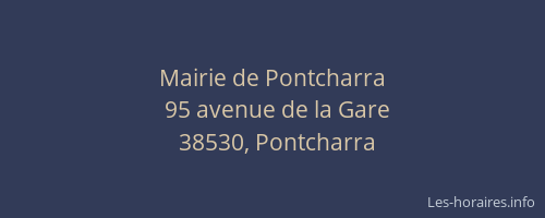 Mairie de Pontcharra