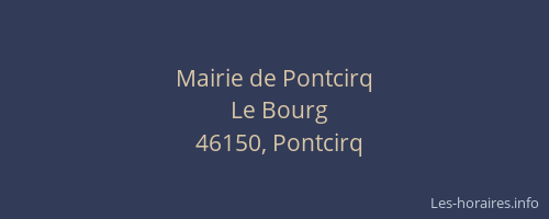 Mairie de Pontcirq