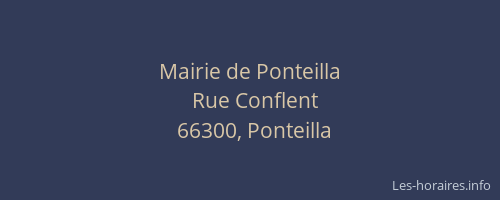 Mairie de Ponteilla