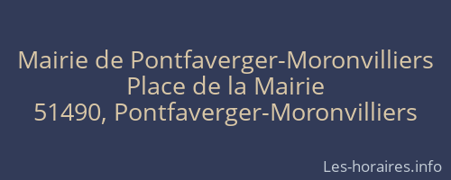 Mairie de Pontfaverger-Moronvilliers