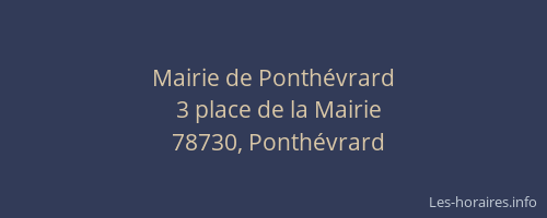 Mairie de Ponthévrard