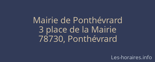 Mairie de Ponthévrard