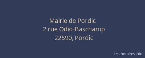 Mairie de Pordic