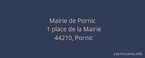 Mairie de Pornic