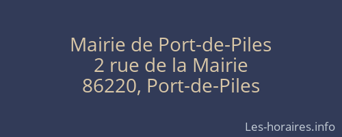 Mairie de Port-de-Piles