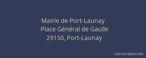 Mairie de Port-Launay