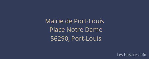 Mairie de Port-Louis