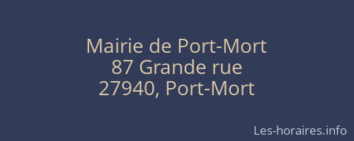Mairie de Port-Mort