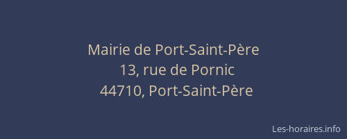 Mairie de Port-Saint-Père