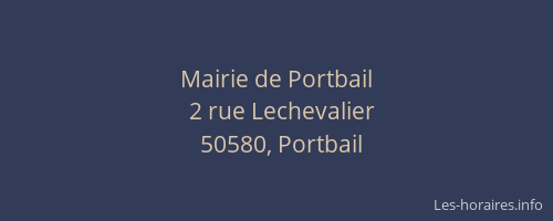 Mairie de Portbail