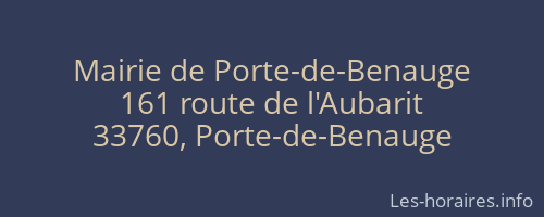 Mairie de Porte-de-Benauge