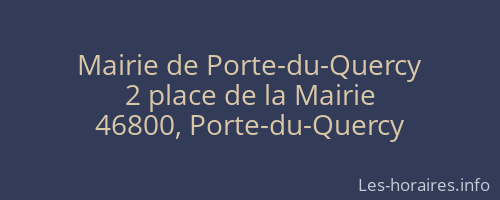 Mairie de Porte-du-Quercy