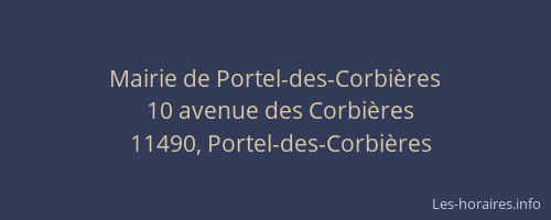 Mairie de Portel-des-Corbières