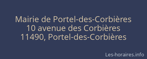 Mairie de Portel-des-Corbières
