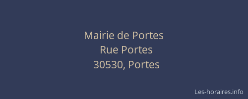 Mairie de Portes