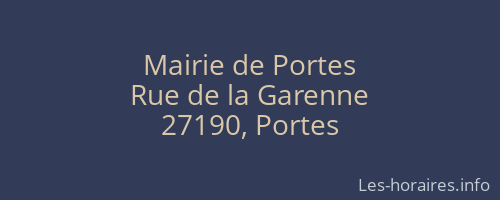 Mairie de Portes