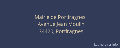 Mairie de Portiragnes