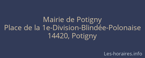 Mairie de Potigny