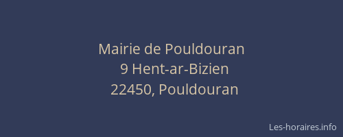 Mairie de Pouldouran