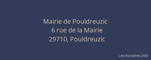 Mairie de Pouldreuzic
