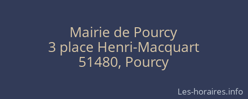 Mairie de Pourcy