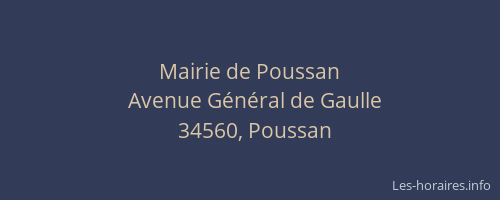 Mairie de Poussan