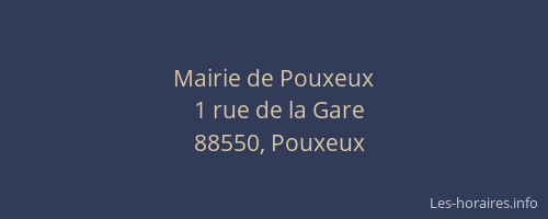 Mairie de Pouxeux