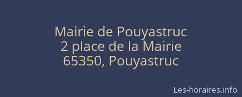 Mairie de Pouyastruc