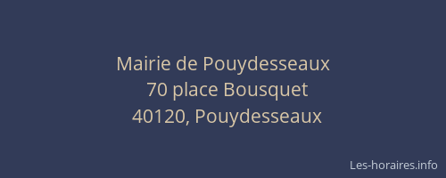 Mairie de Pouydesseaux