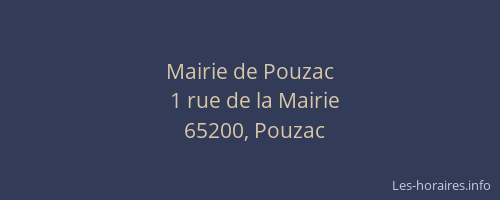 Mairie de Pouzac