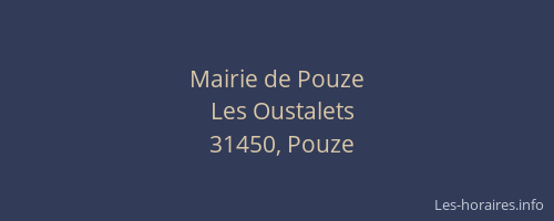 Mairie de Pouze