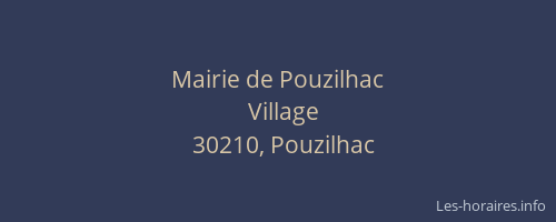 Mairie de Pouzilhac