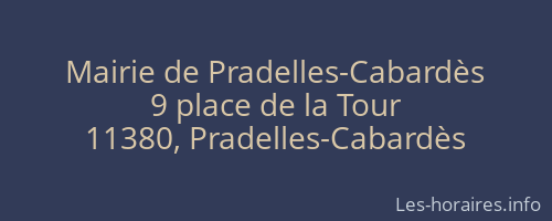 Mairie de Pradelles-Cabardès