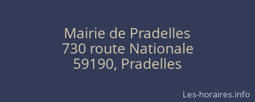 Mairie de Pradelles