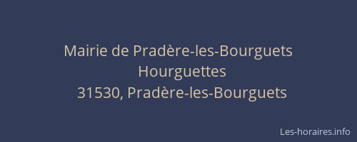 Mairie de Pradère-les-Bourguets