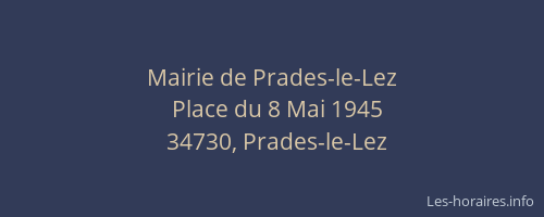 Mairie de Prades-le-Lez
