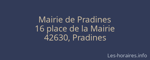 Mairie de Pradines