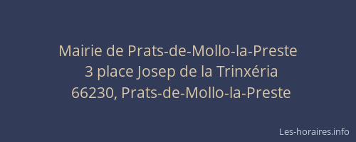 Mairie de Prats-de-Mollo-la-Preste