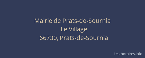 Mairie de Prats-de-Sournia